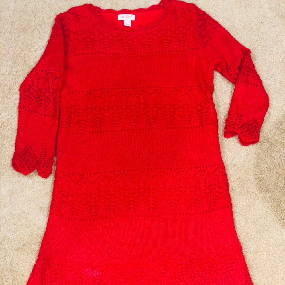 Girls red dress
